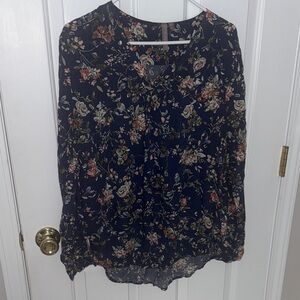 Floral Print Women's Blouse